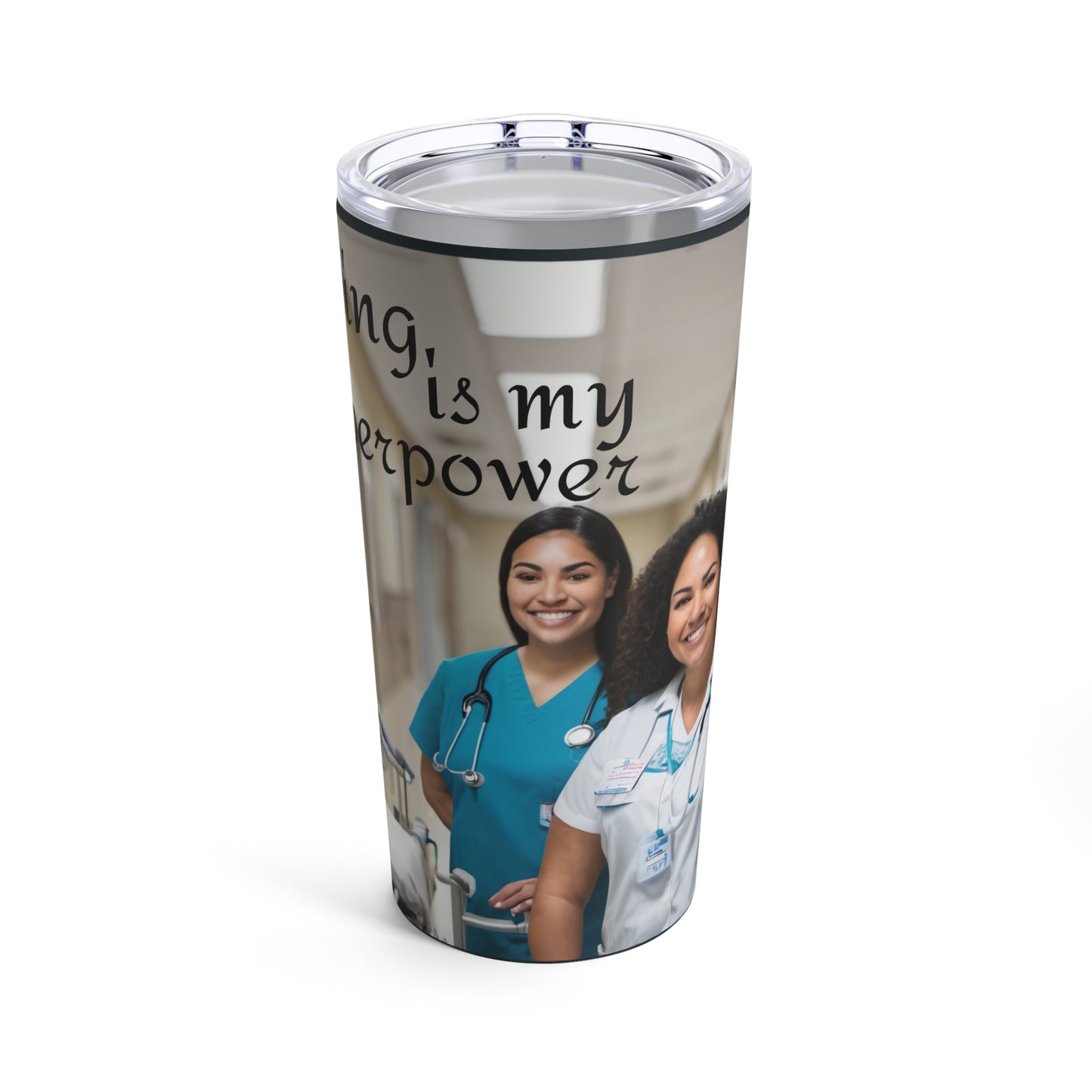 "Caring is my Superpower" Tumbler