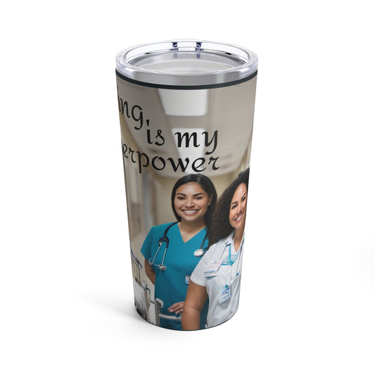 "Caring is my Superpower" Tumbler