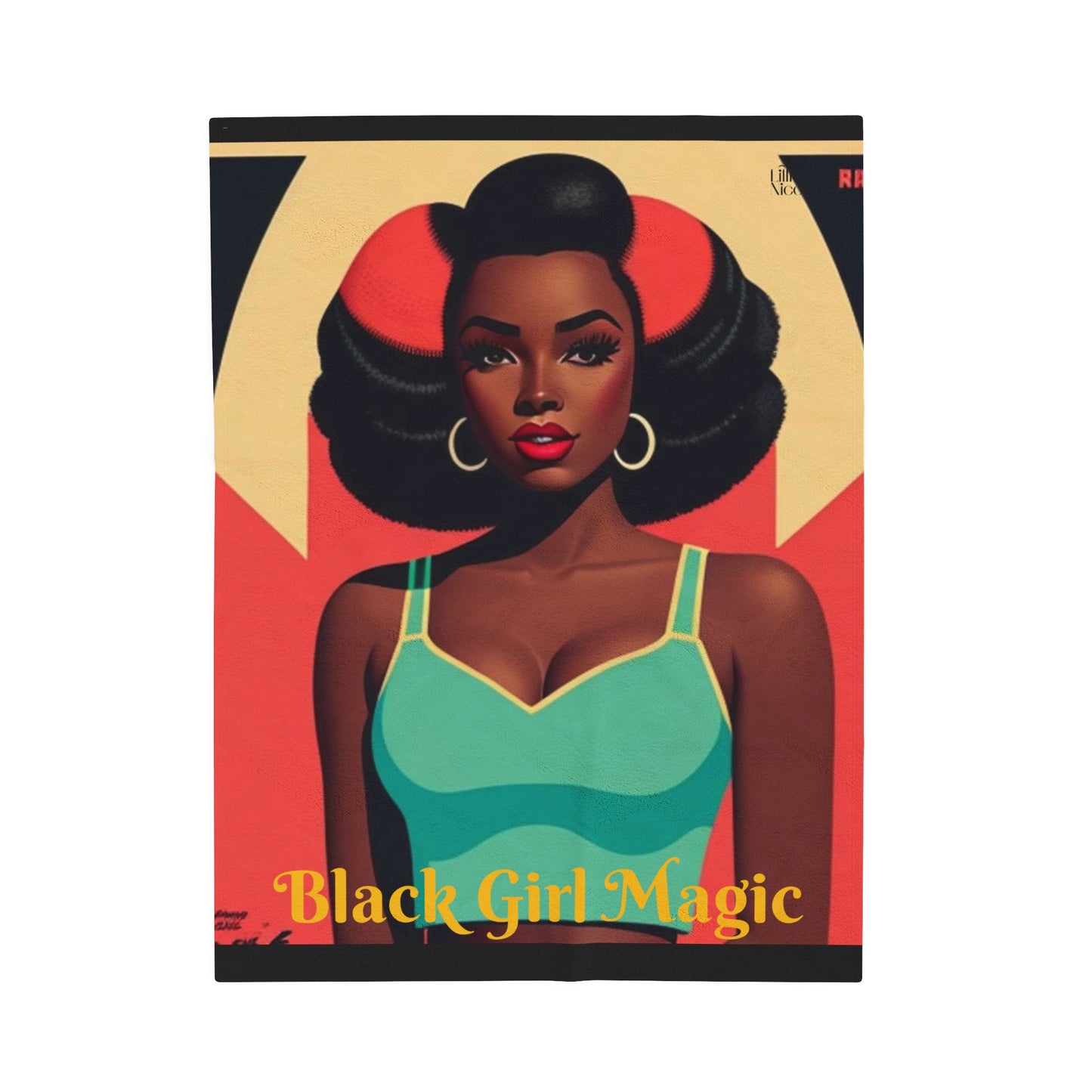 "Black Girl Magic" Plush Blanket