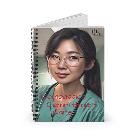 "Compassion and Care" Spiral Notebook