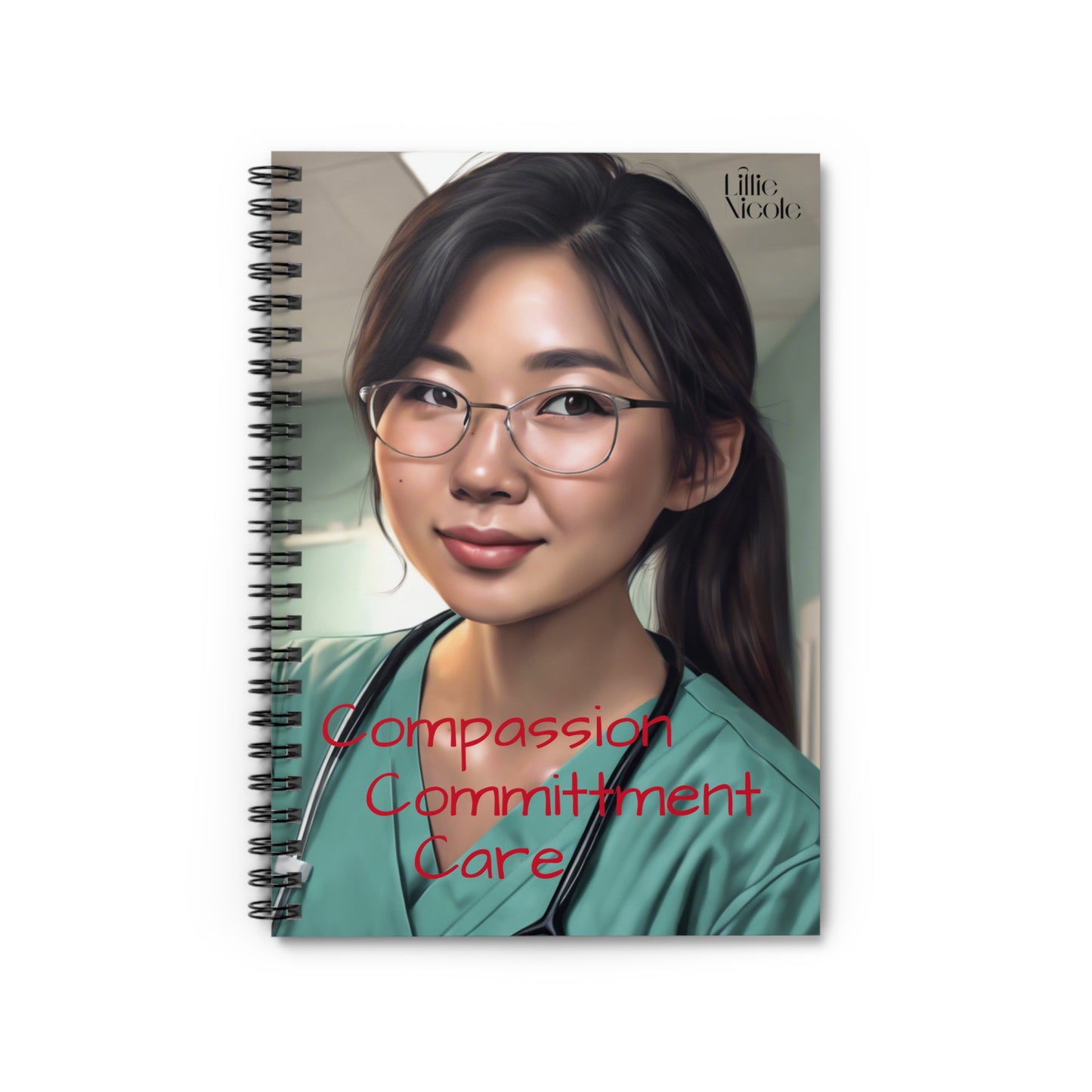 "Compassion and Care" Spiral Notebook