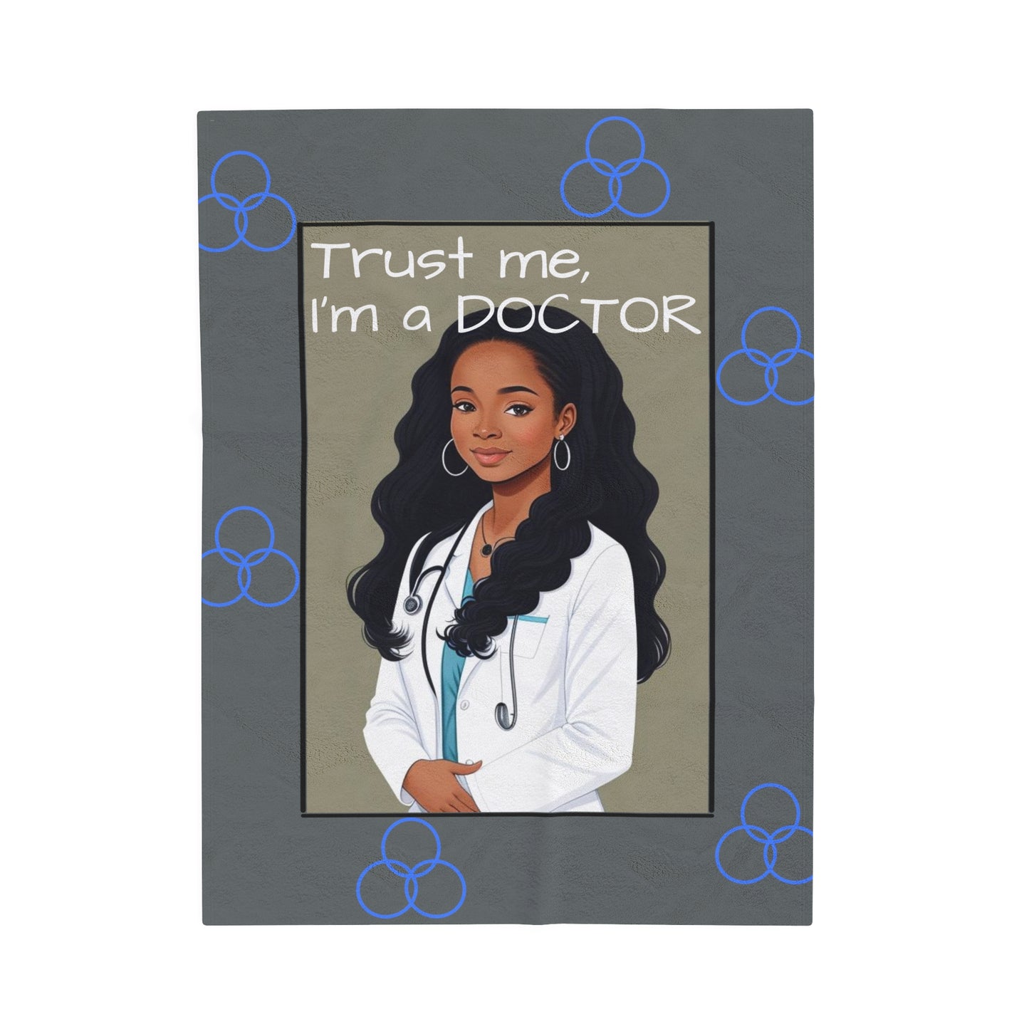 "Trust me, I am a DOCTOR" Plush Blanket
