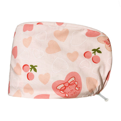 Printed Operating Room Hat Nurse Bead Caps Female Doctor's Cap Stomatology Department Plus Clinch Cap ICU Nurse Hat