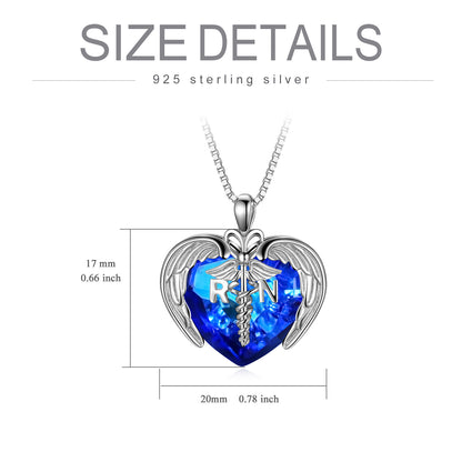 Registered Nurse Heart Necklace