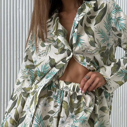 Printed Pajama Set