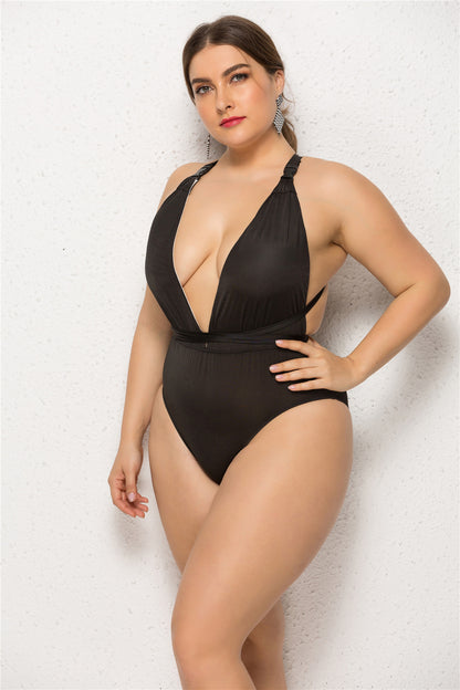 Plus Size One-Piece Swimsuit