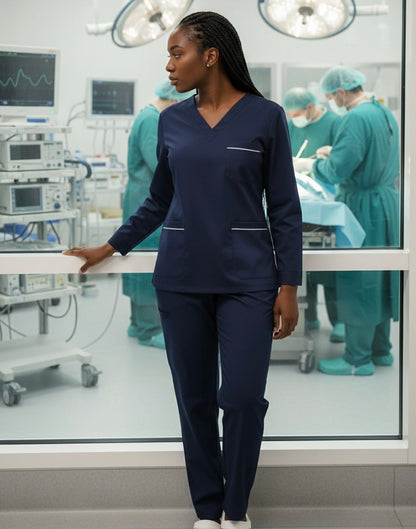 Doctor Nurse Overalls Long Sleeve Suit