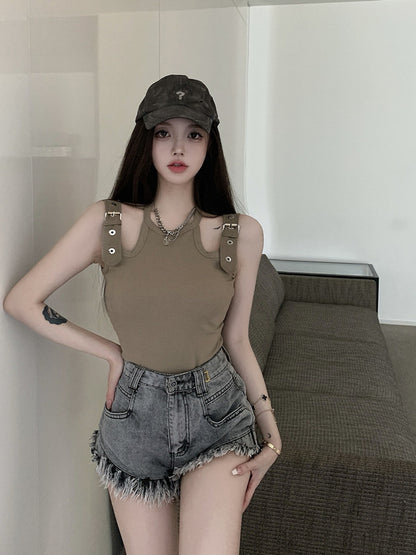 Strapless Slim Tank Top T-shirt