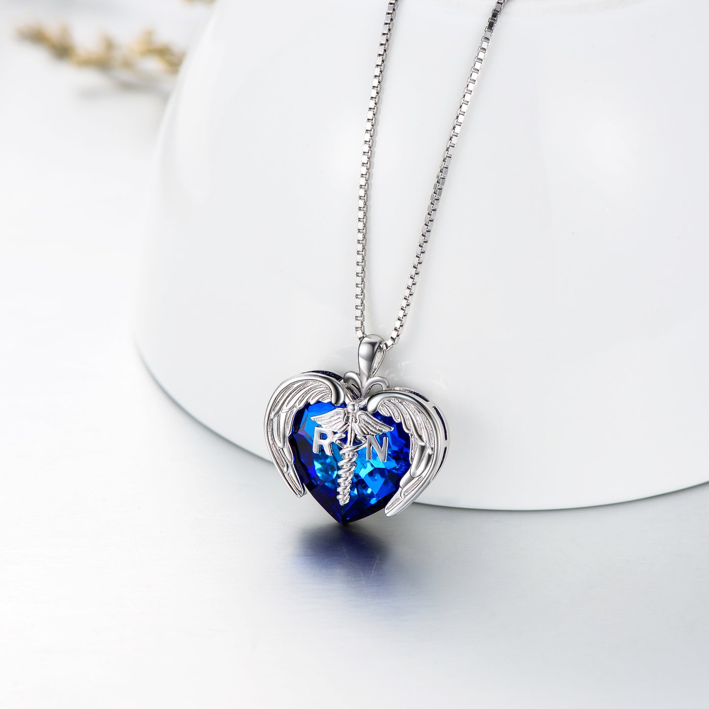 Registered Nurse Heart Necklace