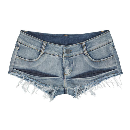 Sexy Low-Waist Denim Shorts