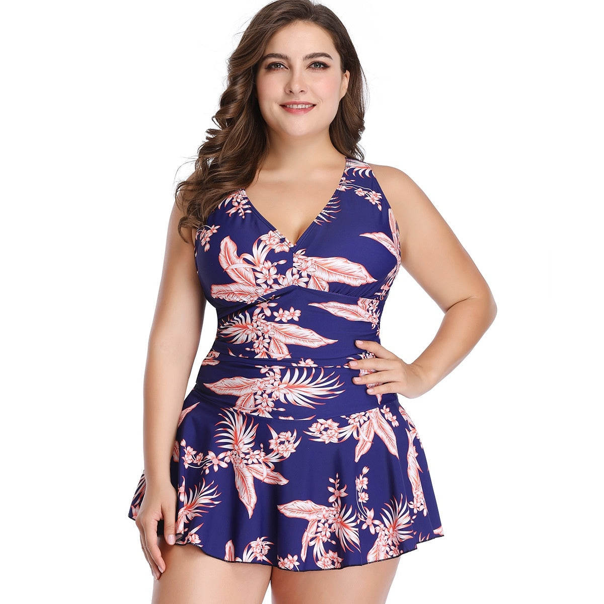 Plus-Size Halter Swimsuit for Women