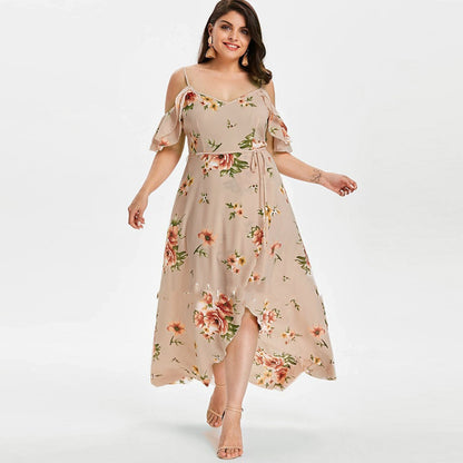 Plus-Size Loose Beach Maxi Dress