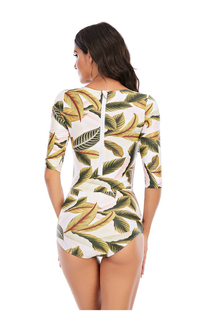 Long-Sleeve One-Piece Surfing and Diving Suit