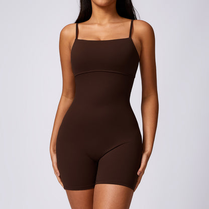 High-Waist Sculpting Yoga Jumpsuit