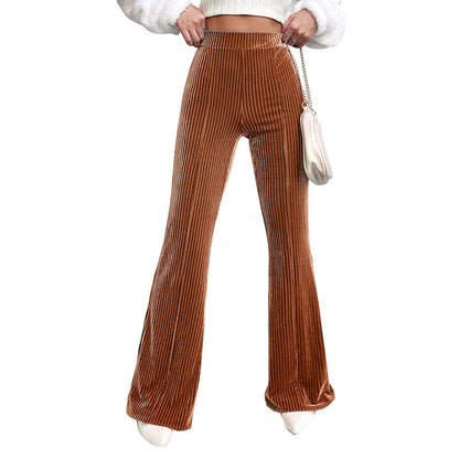 Corduroy Wide-leg Casual Pants