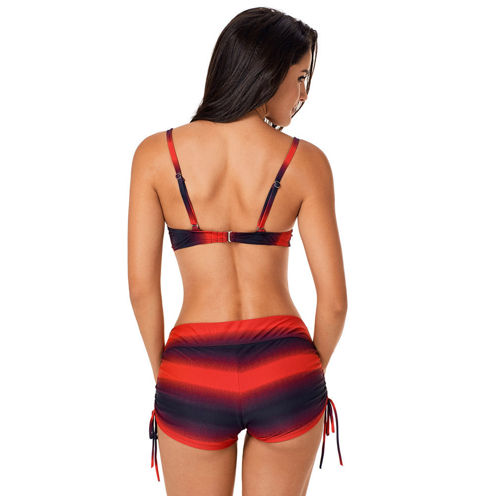 Plus-Size Split Swimsuit