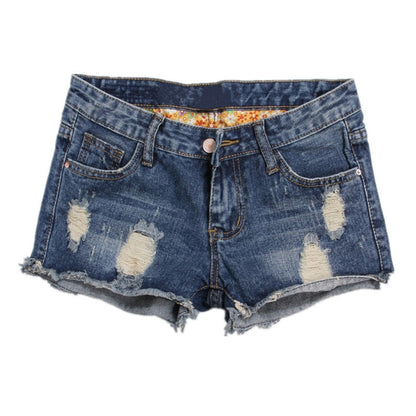 Torn Denim Shorts