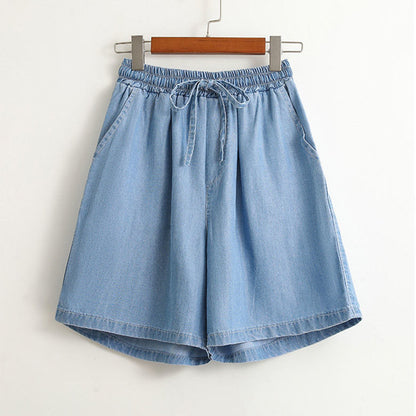 Lyocell Denim Shorts