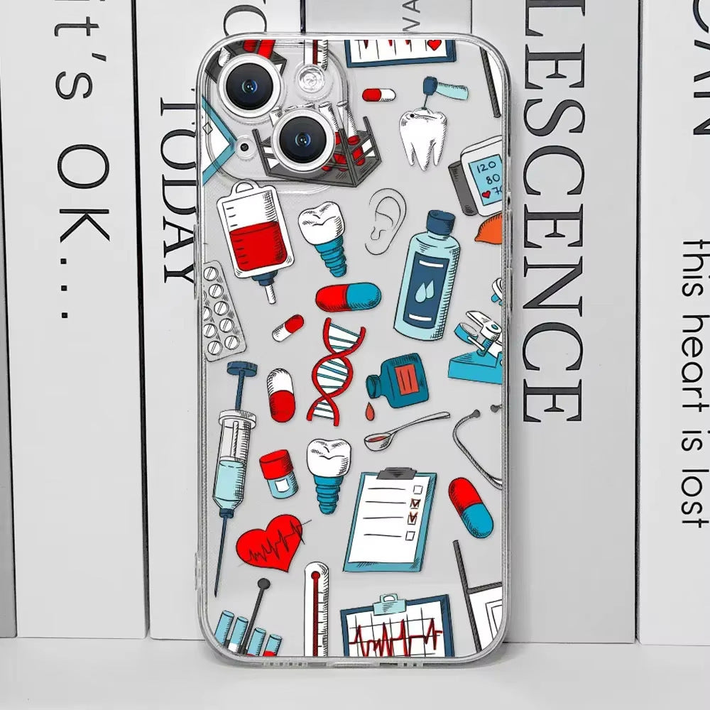 Fashion Personality Cute Cartoon Nurse Phone Case