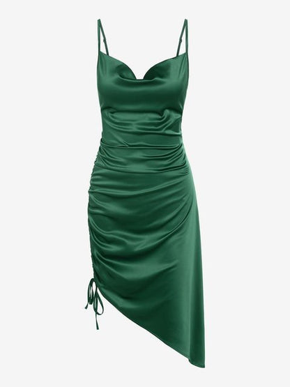Fashion Ladies Solid Color Dress
