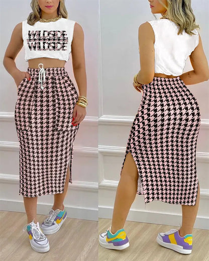 Women's Casual Urban Skirt Suit