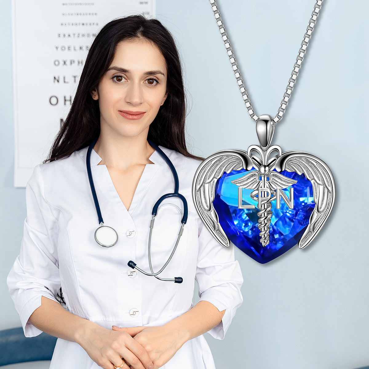 Registered Nurse Heart Necklace