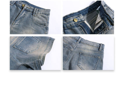 American Retro Denim Super Short Shorts