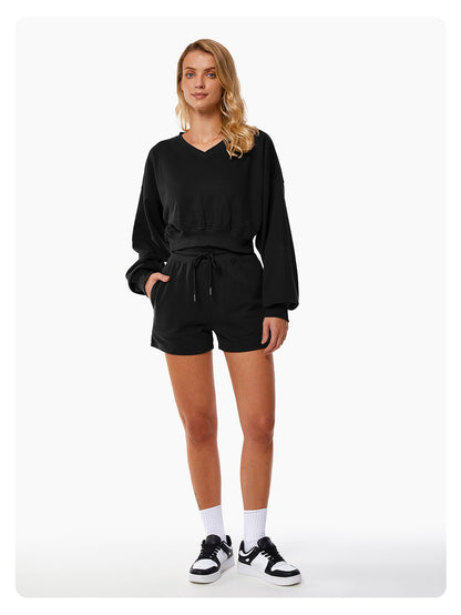 Drawstring Loose Sports Shorts