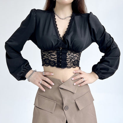 Women's Solid Color Chiffon Shirt