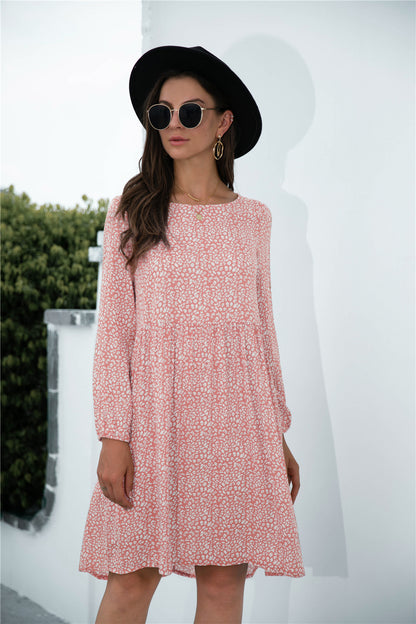 Leopard Print Pocket Ladies Dress