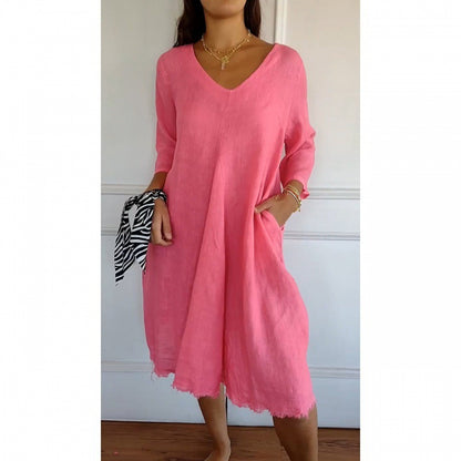 Loose V-Neck Dress