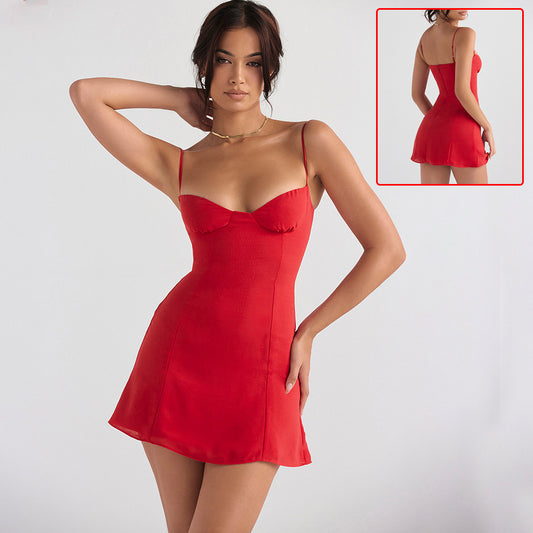 Elegant Slim Halter Dress