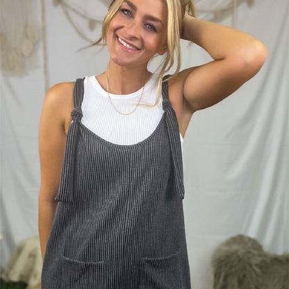 Versatile Straight-Leg Jumpsuit with Pockets