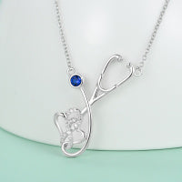 Sterling Silver Stethoscope Necklace