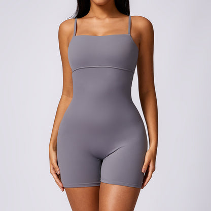 High-Waist Sculpting Yoga Jumpsuit