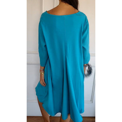 Loose V-Neck Dress