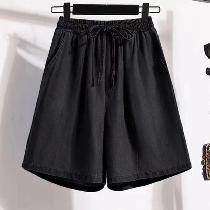 Lyocell Denim Shorts