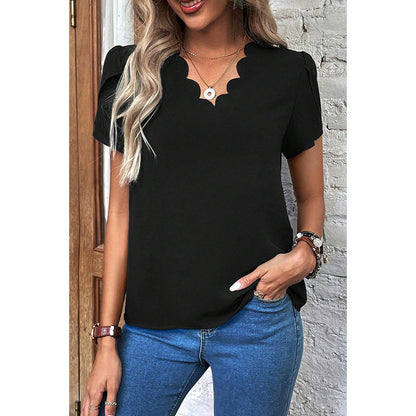 New Solid Color T-shirt Women