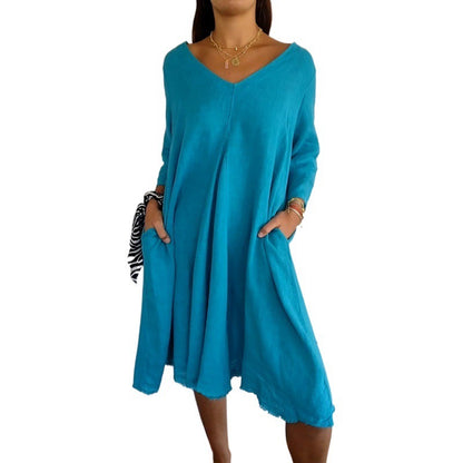Loose V-Neck Dress