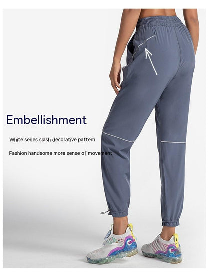 Sports Pants Female Loose Tappered Running Trousers