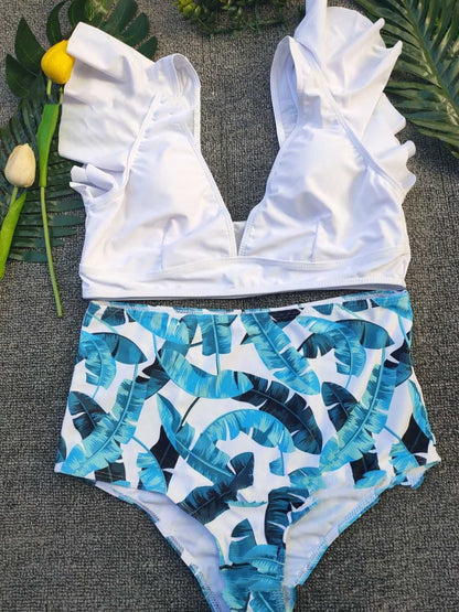 Sexy Printed Split Bikini Swimsuit