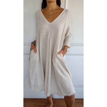 Loose V-Neck Dress