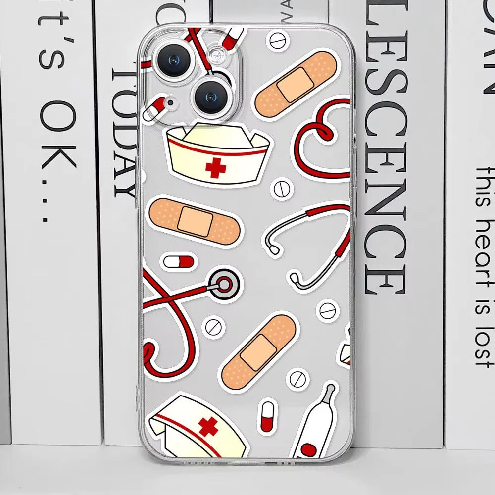 Fashion Personality Cute Cartoon Nurse Phone Case