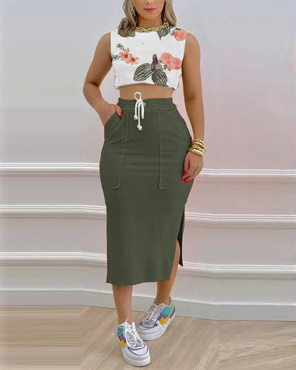 Women's Casual Urban Skirt Suit