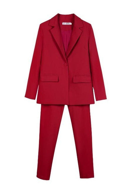 Women's Work Pant Suit Set
