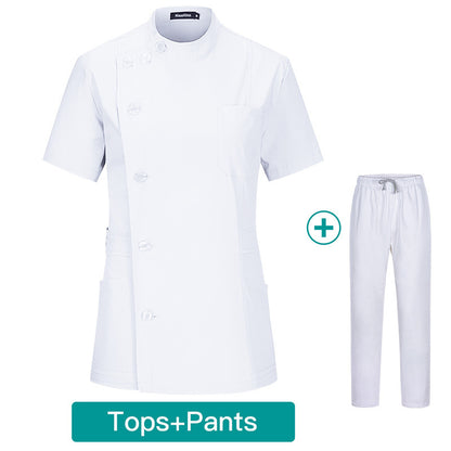 Slim Waist Cotton Nurse Hand Washing Suit Work Clothes