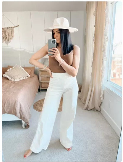 High-Waist Wide-Leg Vintage Jeans