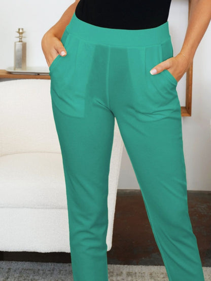 Pocketed High Waist Skinny Pants