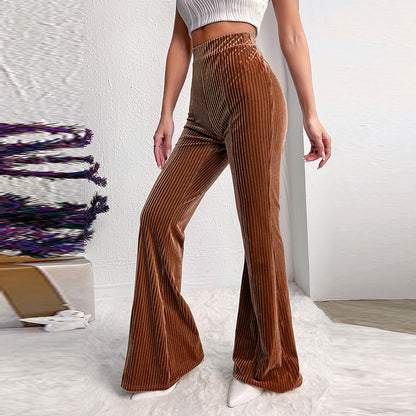 Corduroy Wide-leg Casual Pants