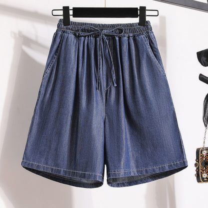 Lyocell Denim Shorts